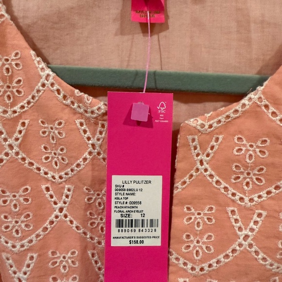 Lilly Pulitzer Keila Top Size 12 NWT - Picture 2 of 4